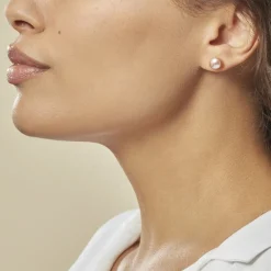 Histoire d'Or Boucles D'oreilles Puces Ursulina Or Jaune Perle De Culture* Boucles D'Oreilles|Clous D'Oreilles