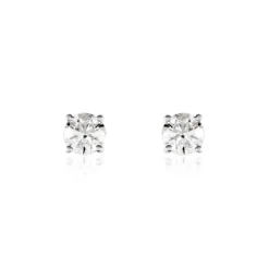 Hot Histoire d'Or Boucles D'oreilles Puces Victoria Or Blanc Diamant
