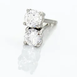 Histoire d'Or Boucles D'oreilles Puces Victoria Platine Blanc Diamant* Boucles D'Oreilles|Clous D'Oreilles