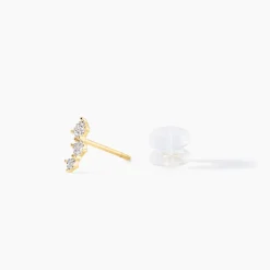 Histoire d'Or Boucles D'oreilles Puces Xene Or Jaune Diamant* Boucles D'Oreilles|Clous D'Oreilles