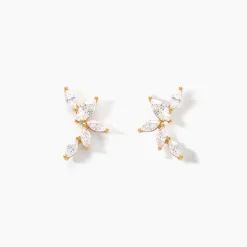 Discount Histoire d'Or Boucles D'oreilles Puces Youssa Or Jaune Oxyde De Zirconium