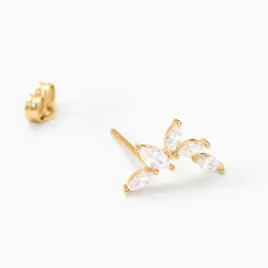Discount Histoire d'Or Boucles D'oreilles Puces Youssa Or Jaune Oxyde De Zirconium