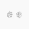 Hot Histoire d'Or Boucles D'oreilles Puces Ysatis Argent Blanc Oxyde De Zirconium