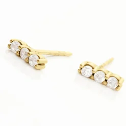 Histoire d'Or Boucles D'oreilles Puces Youssa Barrettes Or Jaune Oxyde De Zirconium* Boucles D'Oreilles|Clous D'Oreilles