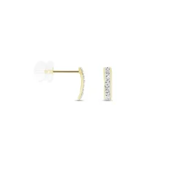 Histoire d'Or Boucles D'oreilles Puces Youssa Barrettes Or Jaune Strass* Boucles D'Oreilles|Clous D'Oreilles