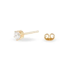Clearance Histoire d'Or Boucles D'oreilles Puces Yléna Plaqué Or Jaune Oxyde De Zirconium