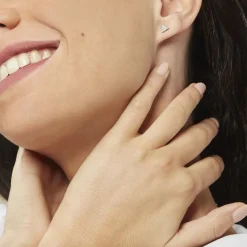 Hot Histoire d'Or Boucles D'oreilles Puces Yora Or Jaune