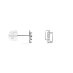 Histoire d'Or Boucles D'oreilles Puces Youssa Barrettes Or Blanc Oxyde De Zirconium* Boucles D'Oreilles|Clous D'Oreilles