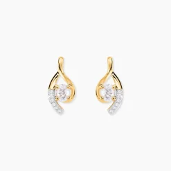 Clearance Histoire d'Or Boucles D'oreilles Sagesse Oxyde or jaune oxyde