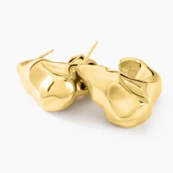 Histoire d'Or Boucles D'oreilles Siofra Acier Jaune