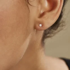 Online Histoire d'Or Boucles D'oreilles Suki Or Jaune Perle De Culture