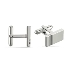 Clearance Histoire d'Or Boutons De Manchette Acier Blanc Moritz