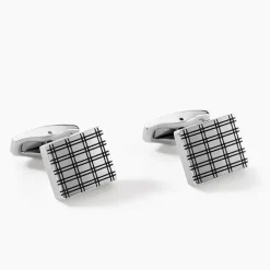 Discount JOURDAN Boutons De Manchettes Athos Acier Argenté