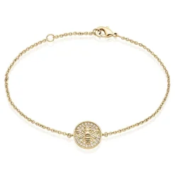 Best Histoire d'Or Bracelet Abelha Plaqué Or Jaune Oxyde De Zirconium