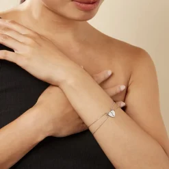 Clearance Histoire d'Or Bracelet Abrar Argent Blanc