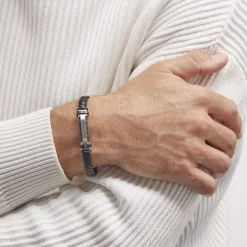 New Histoire d'Or Bracelet Acier Blanc Ludovic Oxyde De Zirconium