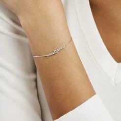 New Histoire d'Or Bracelet Aliah Argent Blanc Oxyde De Zirconium