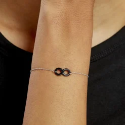 Hot Histoire d'Or Bracelet Alicia Argent Blanc Céramique argent blanc céramique noire