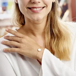 Best Histoire d'Or Bracelet Alyhana Plaqué Or Jaune Nacre