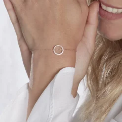 Clearance Histoire d'Or Bracelet Alysone Argent Rose Oxyde De Zirconium