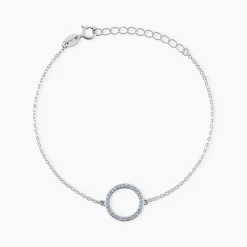 Discount Histoire d'Or Bracelet Ambroisie Argent Blanc Oxyde De Zirconium argent blanc oxyde bleu