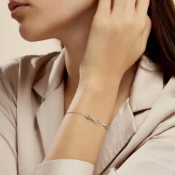 Histoire d'Or Bracelet Angelika Argent Blanc Pierre De Synthese* Bracelets|Bracelets Fantaisie