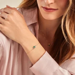 Histoire d'Or Bracelet Angie Or Jaune Emeraude Diamant* Bracelets