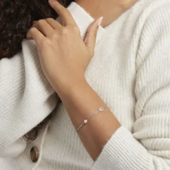 Histoire d'Or Bracelet Anilie Argent Blanc Perle D'imitation Et Oxyde De Zirconium* Bracelets|Bracelets Fantaisie