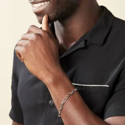 Histoire d'Or Bracelet Anilo Maille Alternee 1/1 Argent Blanc* Bracelets|Bracelets Fantaisie