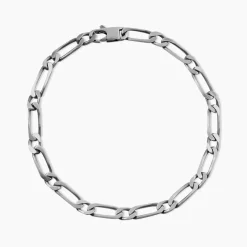 New Histoire d'Or Bracelet Anilo Noircie Argent Blanc