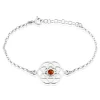 Outlet Histoire d'Or Bracelet Argent Blanc Aeson Ambre