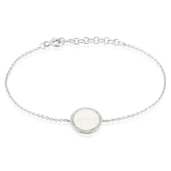Clearance Histoire d'Or Bracelet Argent Blanc Amika Oxydes De Zirconium