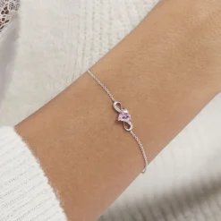 Sale Histoire d'Or Bracelet Argent Blanc Atieno Oxyde De Zirconium argent blanc oxyde rose