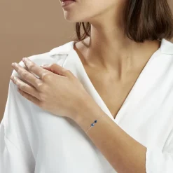 Histoire d'Or Bracelet Argent Blanc Brenna Oxydes De Zirconium argent blanc oxyde bleu swiss