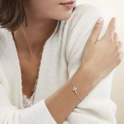 Histoire d'Or Bracelet Argent Blanc Burt Perles De Culture Oxydes De Zirconium* Bracelets|Bracelets Fantaisie