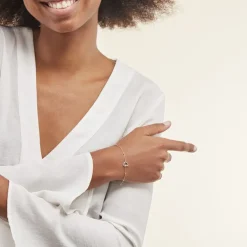 New Histoire d'Or Bracelet Argent Blanc Gyoso