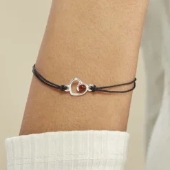 Histoire d'Or Bracelet Argent Blanc Mialy Ambre