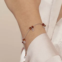 Histoire d'Or Bracelet Argent Blanc Nolana Ambre* Bracelets|Bracelets Fantaisie