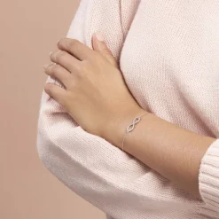 Hot Histoire d'Or Bracelet Argent Blanc Rowan Oxyde De Zirconium