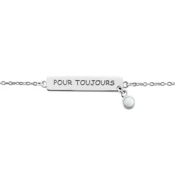 Hot Histoire d'Or Bracelet Argent Blanc Sameera Agate