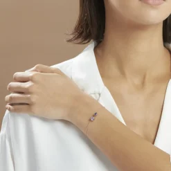 Best Histoire d'Or Bracelet Argent Rose Brenna Oxyde De Zirconium argent rose oxyde violet