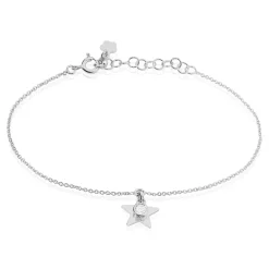 Discount Histoire d'Or Bracelet Astre Argent Blanc Oxyde De Zirconium