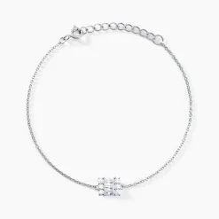 New Histoire d'Or Bracelet Baroque Party Argent Blanc Oxyde De Zirconium