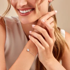 New Histoire d'Or Bracelet Baroque Party Argent Blanc Oxyde De Zirconium