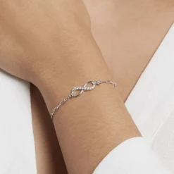 Hot Histoire d'Or Bracelet Bastin Argent Blanc Oxyde De Zirconium