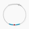 Histoire d'Or Bracelet Behati Argent Blanc Corail Turquoise* Bracelets|Bracelets Fantaisie