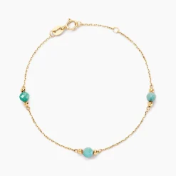 Histoire d'Or Bracelet Billy Or Jaune Turquoise* Bracelets