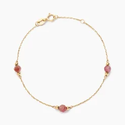 Sale Histoire d'Or Bracelet Billy Or Jaune Tourmaline or jaune tourmaline rose