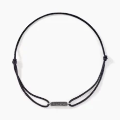 Histoire d'Or Bracelet Black Diamond Or Blanc Diamant Noirs* Bracelets|Bracelets Cordon