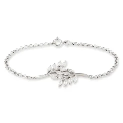Online Histoire d'Or Bracelet Ble Argent Blanc Oxyde De Zirconium